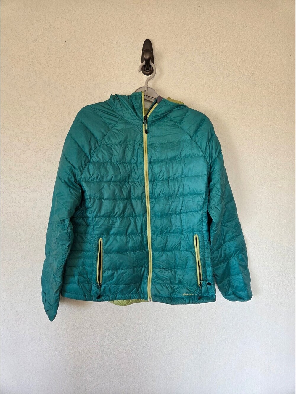 Eddie Bauer Women's Lightweight Teal Puffer Jacket XL